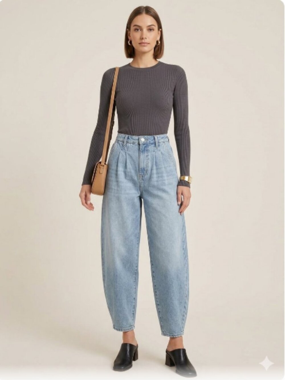 KanCan Rea Ultra High Rise Wide Tapered Jeans KC9412L Size 7